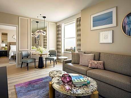 BAY VIEW 1 BEDROOM SUITE 1 KING, Marble bathroom with dual vanities.