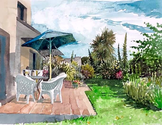 Chambre dans Maison fleurie et calme