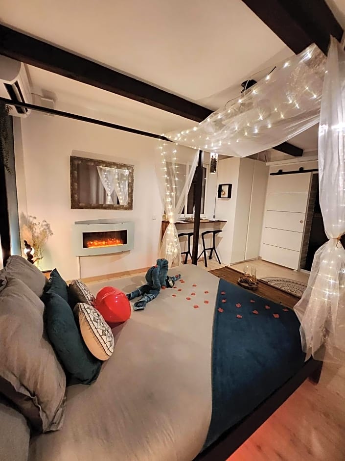 A l'Orée des pins - Gite et spa de 30 m2- Options Home Cinéma, Romantique