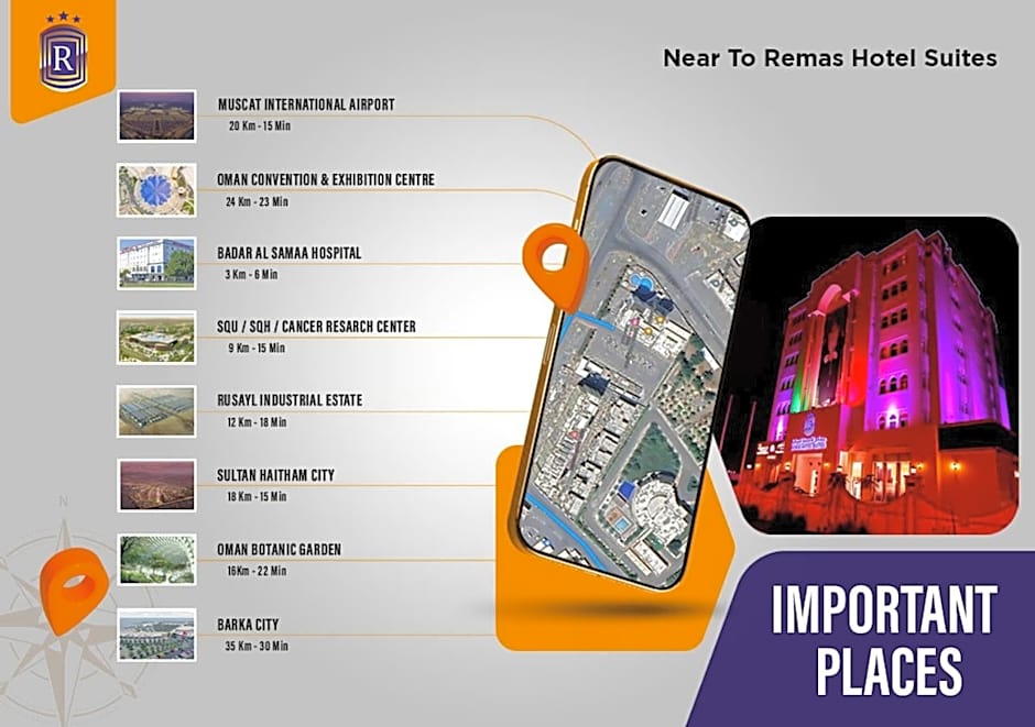 Remas Hotel Suites - Al Khoudh, Seeb, Muscat