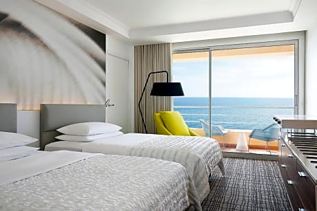 Executive room, 2 Double Bed, with partial Sea view and balcony