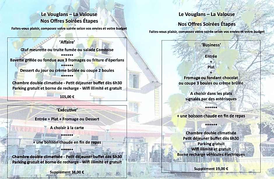 Hôtel Le Vouglans - Restaurant La Valouse