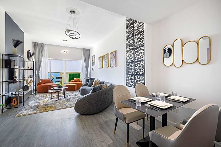 Sleek nordic style seaview condo