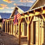 -Pet Friendly- Miners Cabin #5 -Two Double Beds - Private Balcony