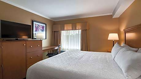 1 KING BED,NSMK,NOPET,WHISPD,COFMKR,MICRFG,IRON,FULL BREAKFAST