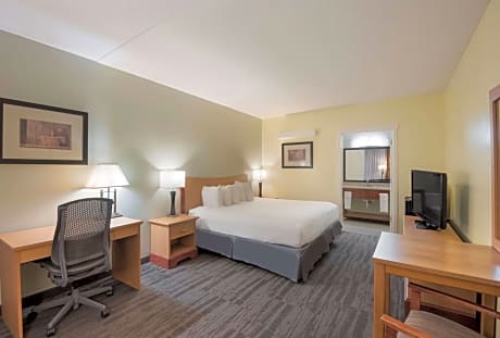 1 King Bed - Non-Smoking, High Speed Internet Access, Microwave And Refrigerator, In-Room Dvd, Continental Breakfast