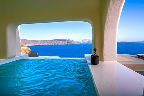 One-Bedroom Villa with Hot Tub and Caldera View