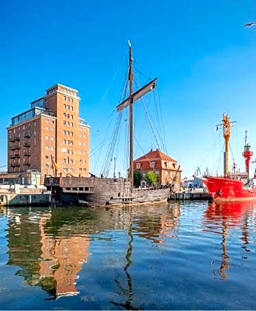 Appartment im Ohlerich Speicher in Wismar mit Stadt -und Meerblick