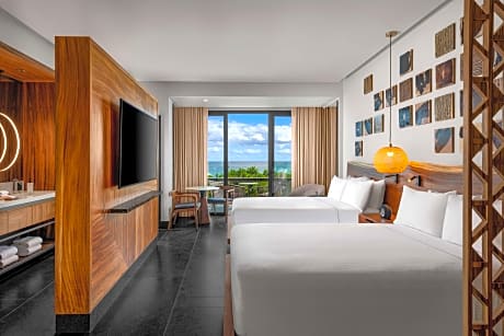 Ceiba Ocean View Guestroom With 2 Queen Beds