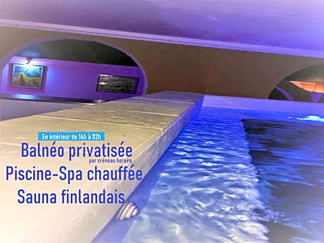 Chambre au Domaine Spa-piscine sauna