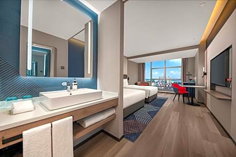 Standard Double Room with Two Double Beds - Extra Floor Space and Stocked Mini-bar