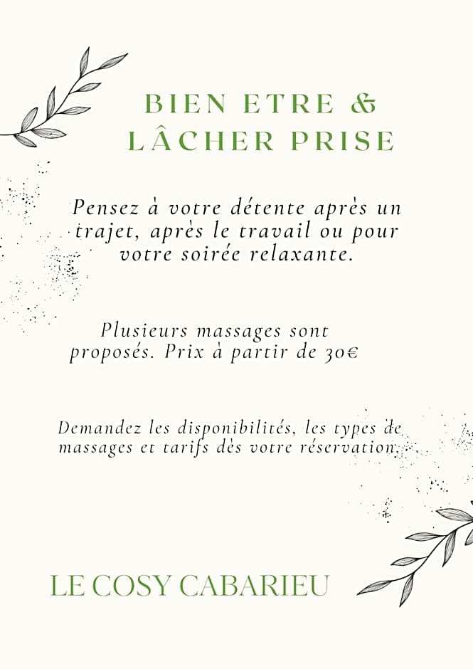 Le Cosy Cabarieu détente & spa