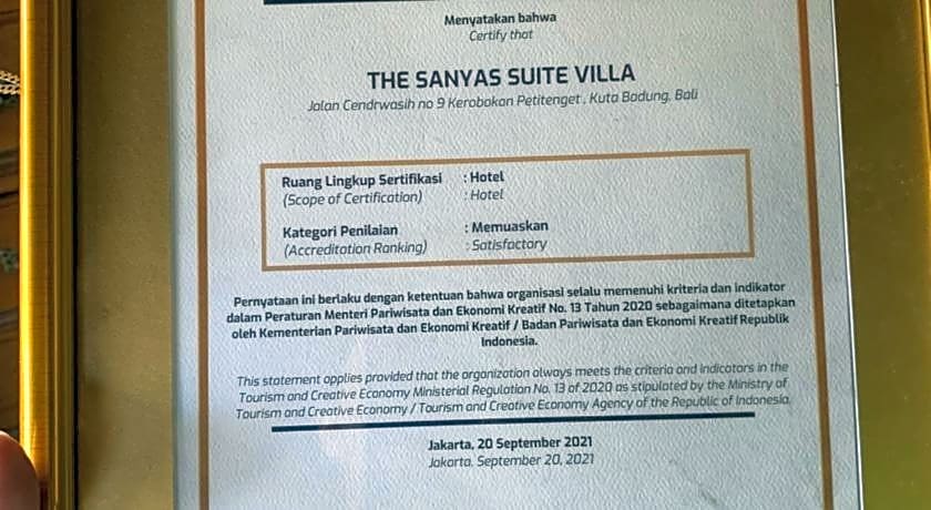 The Sanyas Suite Seminyak