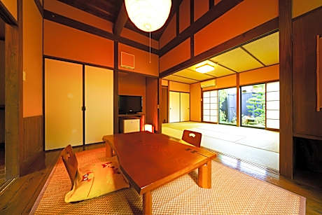 Annex Japanese Style Room with 6 and 10 Tatami and Cypress Indoor Bath