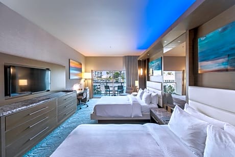 Deluxe Double Queen Room with Balcony View