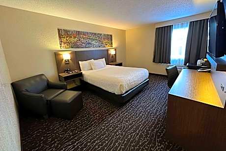 1 Queen Bed Mobility Accessible Room Bathtub W/ Grab Bars Non-Smoking