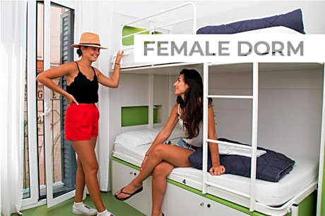 Bed in 6-Bed Female Dormitory Room