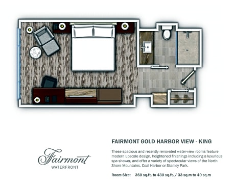 Fairmont Gold Harbor View Room with King Bed