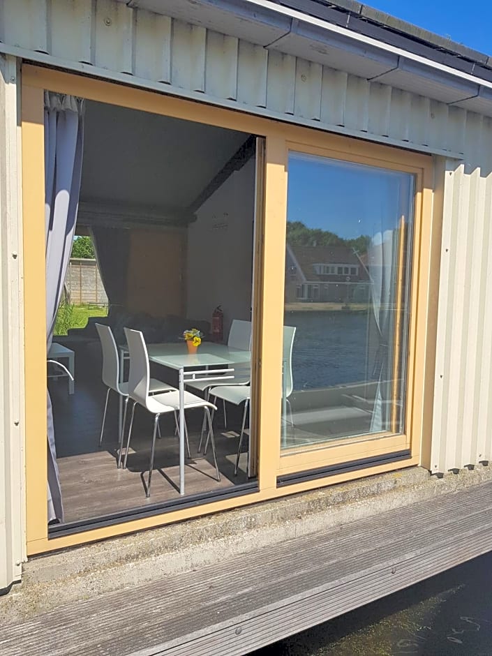 Boathouse Amsterdam with bikes