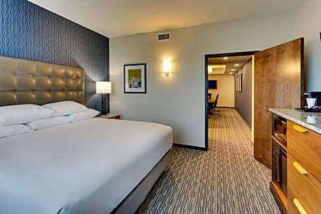 King Meeting Suite with Board Room Table, 2 Rooms -  Accessible, Roll-in Shower
