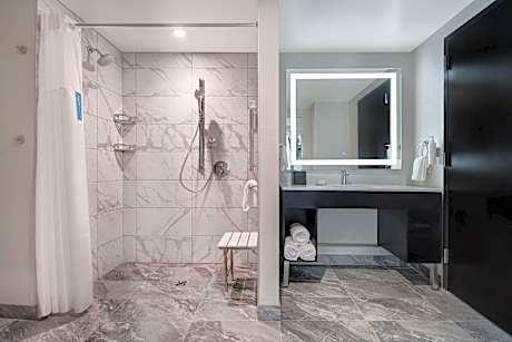 1 King 2 Room Suite Accessible Rollin Shower