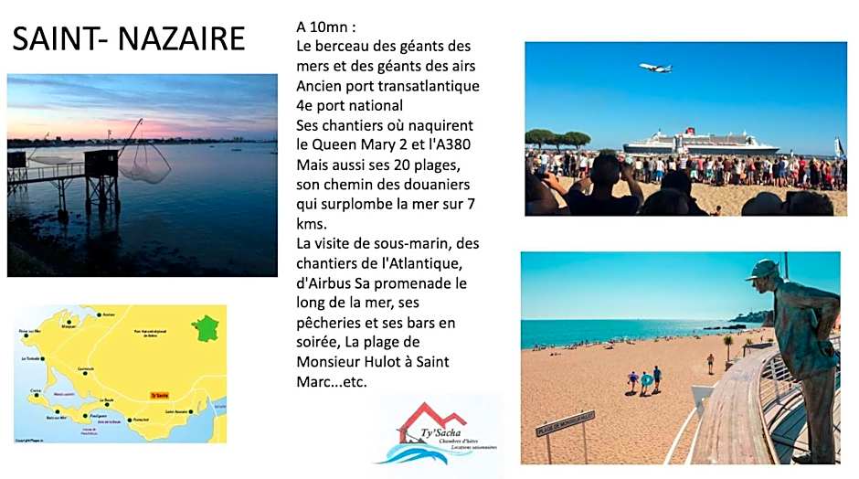 Aux portes de Pornichet, Chambres d'hôtes Ty'Sacha