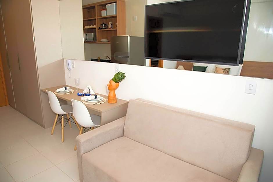 Charmoso Estúdio em Muro Alto com Vista para piscina