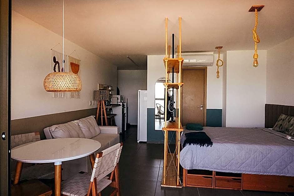 Loft beira-mar com frente e vista para o mar