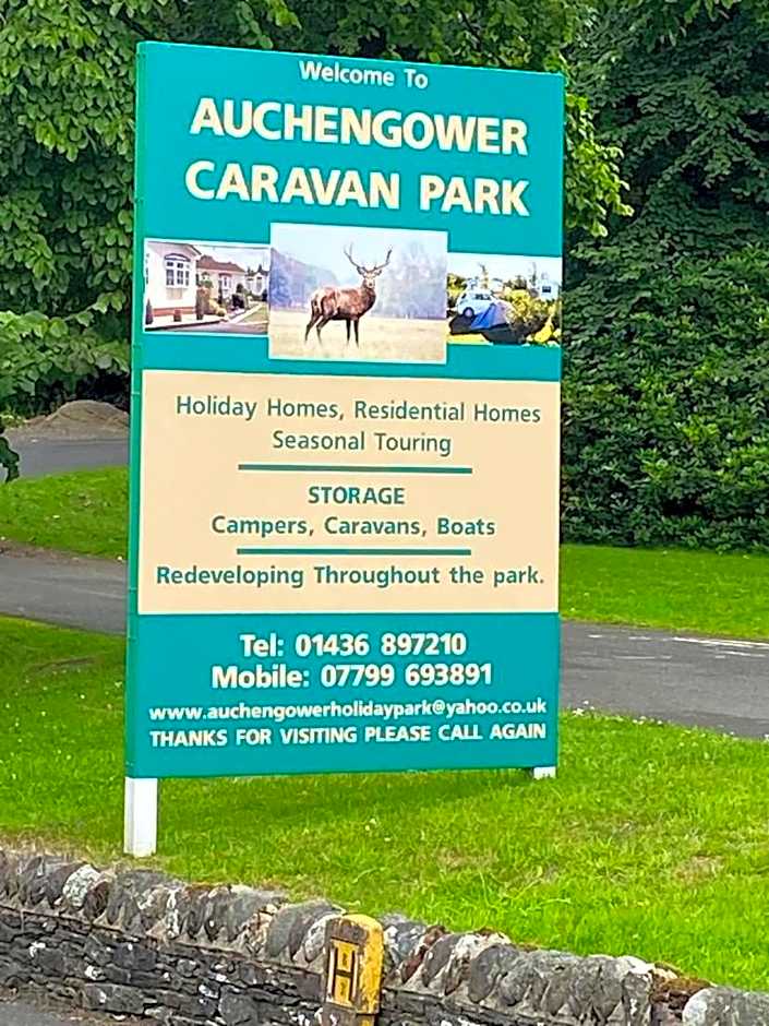 Lovely new caravan by Loch Long