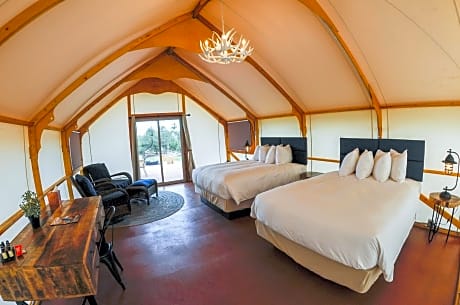 Glamping Tent with Two Queen Beds