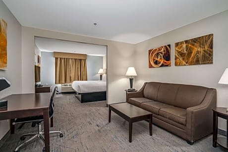 1 KING BED,NSMK,MINSTE,BUSINESS RM,SOFABD,MICRFG,FULL BREAKFAST