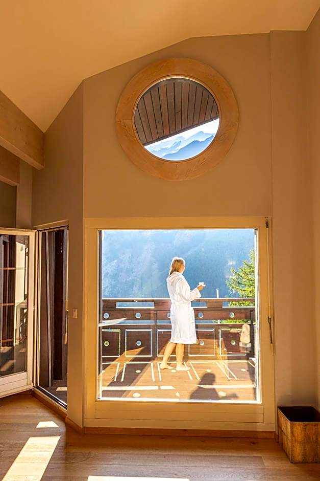 Waldhotel Fletschhorn Private Whole Hotel in Saas-Fee 360 Alpine Views & Sauna