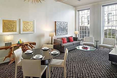 Across Street From Hotel, 1 Bedroom Residence, 1 King, Sofa Bed, Quarters Bld