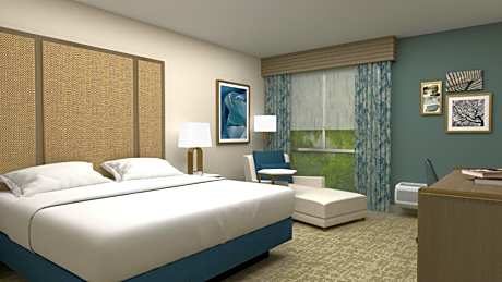 1 King Bed
