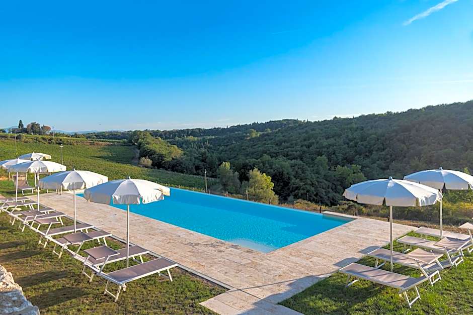 Chianti B&B Design infinity pool shared