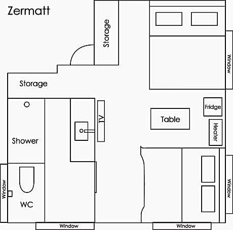 Standard Twin Room with Mountain View