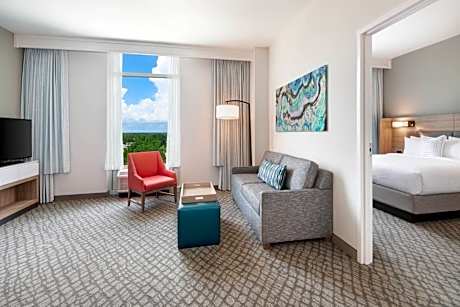 1 Bedroom 2 room Suite, 1 King, Sofa bed, Inland view