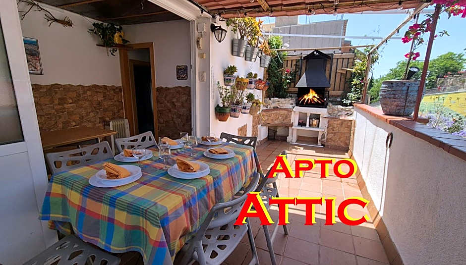 Ático, terraza y Barbacoa