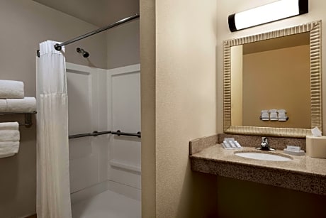 1 King 1 Bedroom Mobility Hearing Accessible Roll In Shower