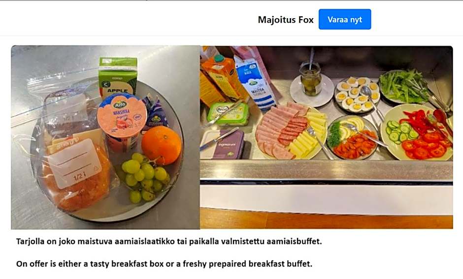 Majoitus Fox