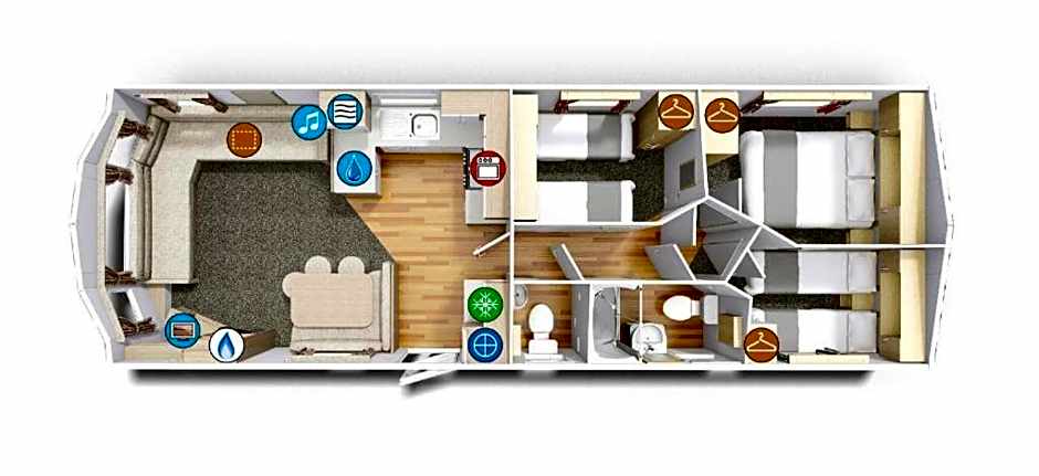 Newquay Bay Porth Caravan - 8 Berth