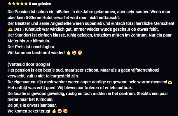 Duinberk B&B hotel en Brasserie