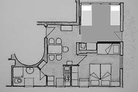 Two-Bedroom Apartment (3 Adults)