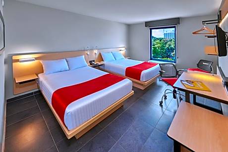 Double Room with Two Double Beds and Ocean View