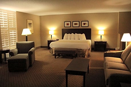 suite-1 king bed - non-smoking, 42 inch led television, microwave and refrigerator, sofabed, wet bar, full breakfast
