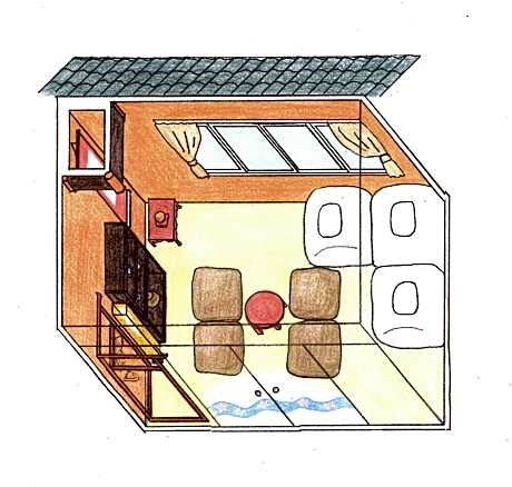 Japanese-Style Triple Room with Shared Bathroom