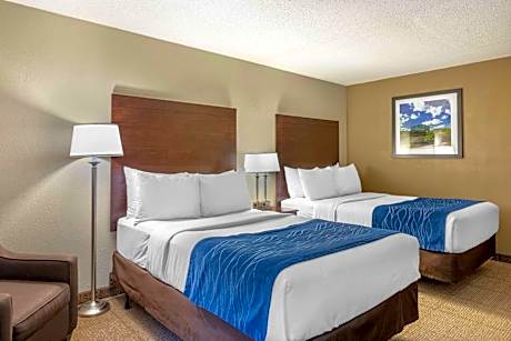 Double Room with Two Double Beds and Balcony - Non-Smoking