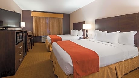 2 Queen Beds, Non-Smoking, High Speed Internet Access, Microwave, Refrigerator, Continental Breakfas