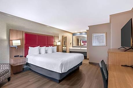 1 King Bed, Non-Smoking, High Speed Internet Access, Microwave And Refrigerator, Coffee Maker, Iron 