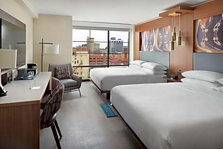 King Room with Two King Beds and City View